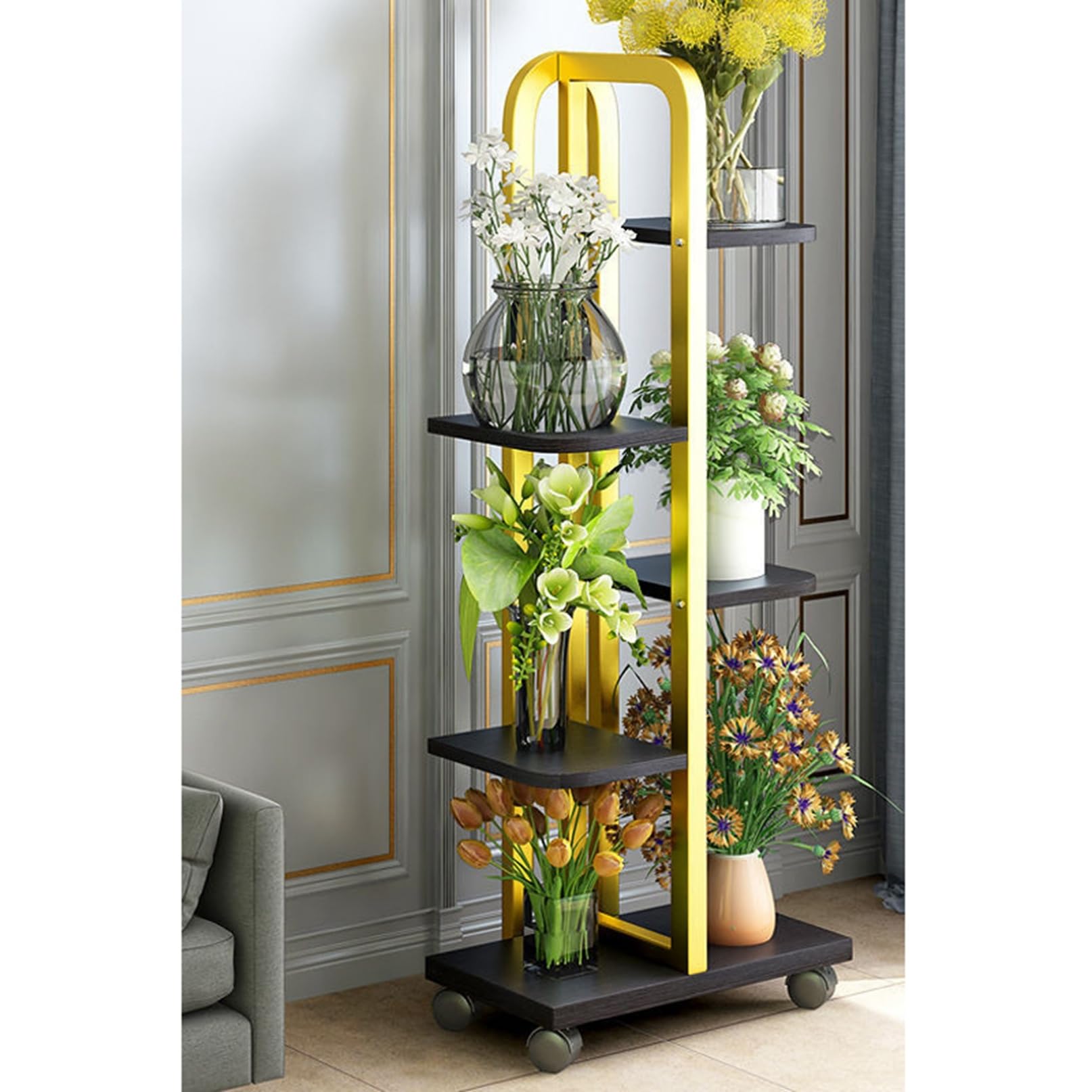 Amazon.co.jp: フラワースタンド 屋内 屋外 ガーデンラック 園芸ラック